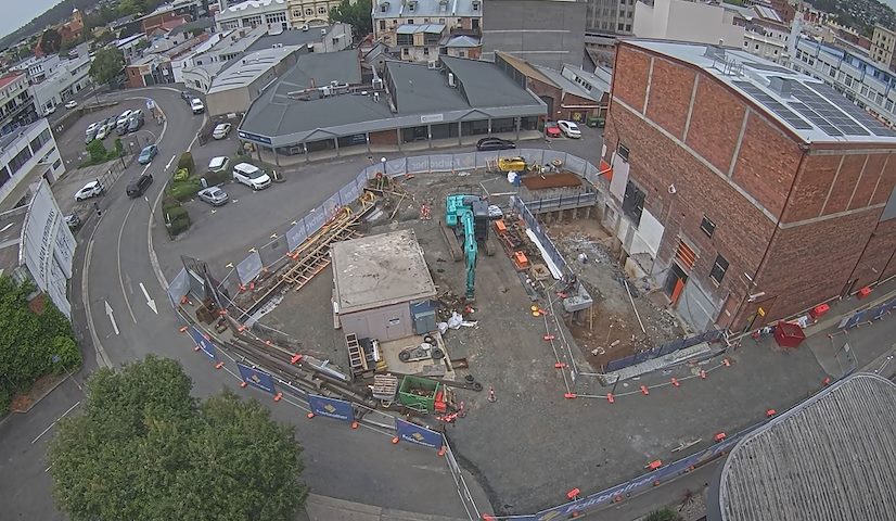 Direkte kamerakanal fra Earl Arts Centre i Earl St, Launceston