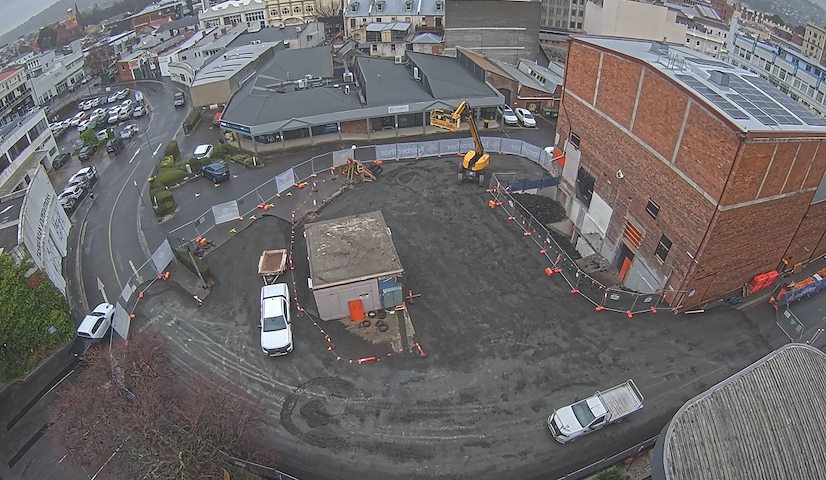 Direkte kamerakanal fra Earl Arts Centre i Earl St, Launceston