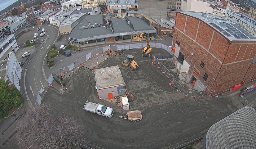 Canal de càmera en directe de Earl Arts Centre a Earl St, Launceston