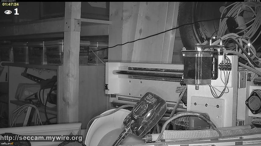 Live camera feed from Littlehook's woodworking shop in Indoor woodworking shop