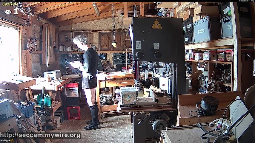 Live camerakanaal van Littlehook's woodworking shop in Indoor woodworking shop