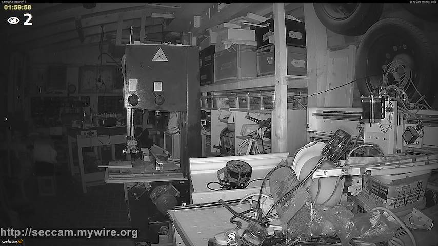 Live camera feed from Littlehook's woodworking shop in Indoor woodworking shop