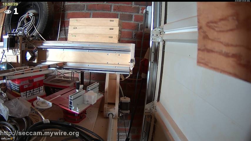 Live camera feed from Littlehook's woodworking shop in Indoor woodworking shop