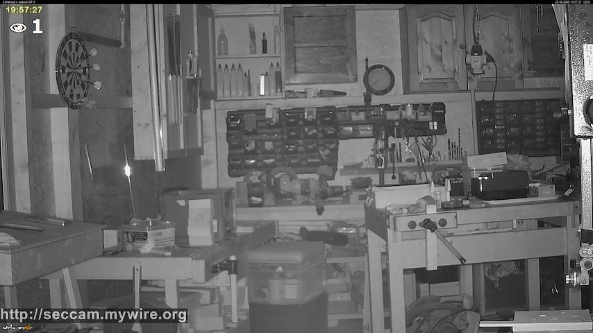 Live camera feed from Littlehook's woodworking shop in Indoor woodworking shop