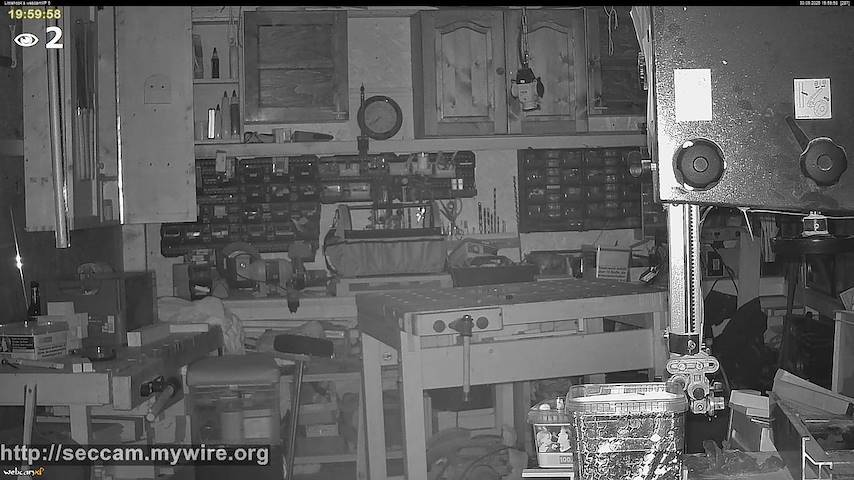 Live camera feed from Littlehook's woodworking shop in Indoor woodworking shop