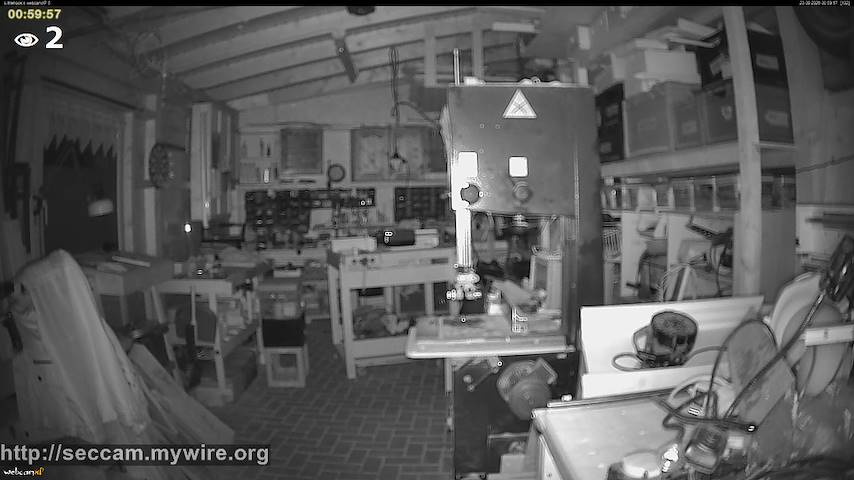 Live camera feed from Littlehook's woodworking shop in Indoor woodworking shop
