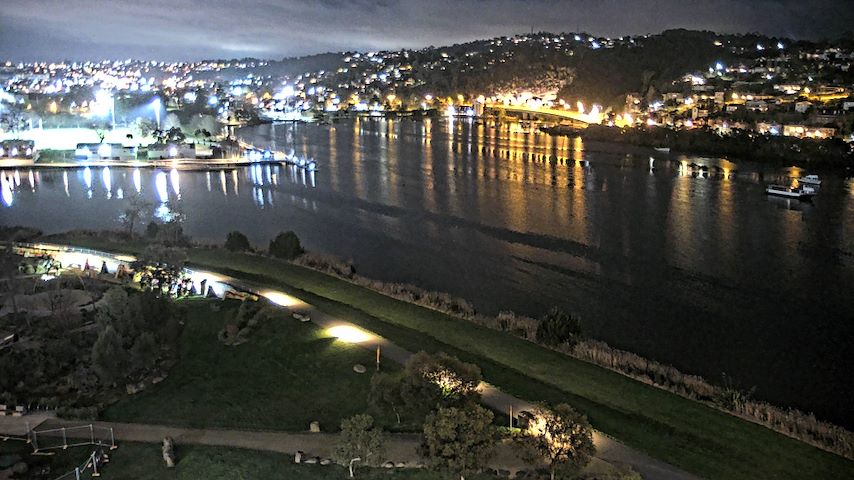 Kanal s kamerom uživo iz Tamar Estuary u Launceston, Tasmania