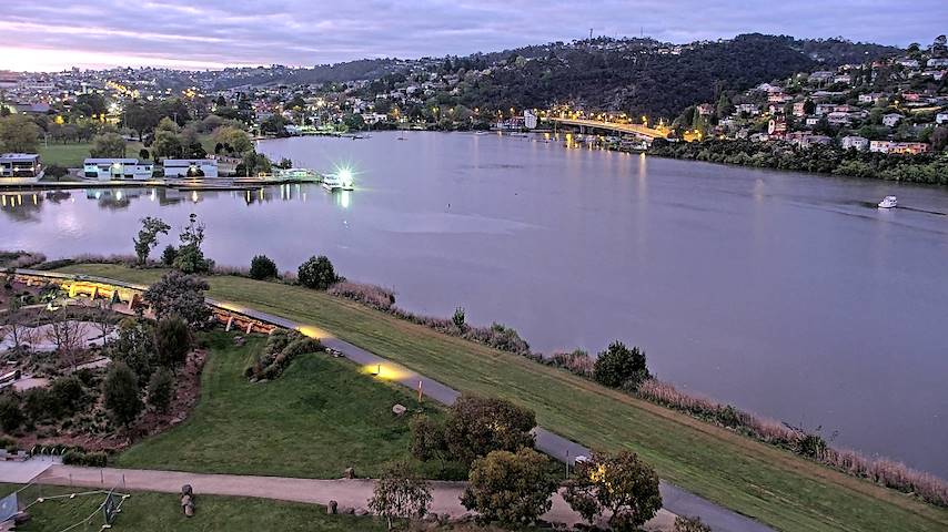 Živý kamerový kanál z Tamar Estuary v Launceston, Tasmania