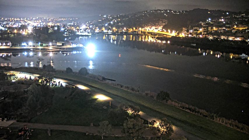 Canal de cámara en directo de Tamar Estuary en Launceston, Tasmania