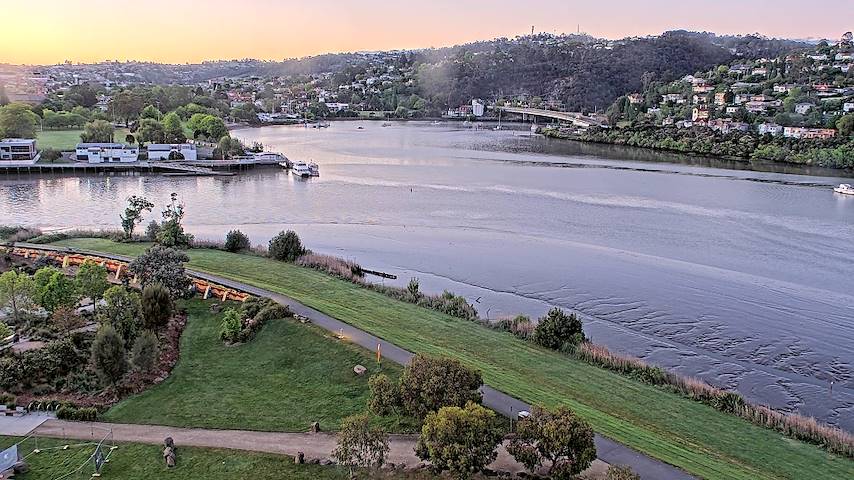 Kanal s kamerom uživo iz Tamar Estuary u Launceston, Tasmania