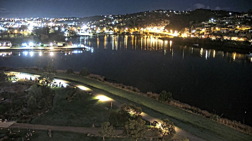 Canal de càmera en directe de Tamar Estuary a Launceston, Tasmania