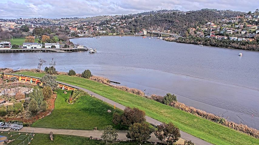 Live-kamerakanal från Tamar Estuary i Launceston, Tasmania