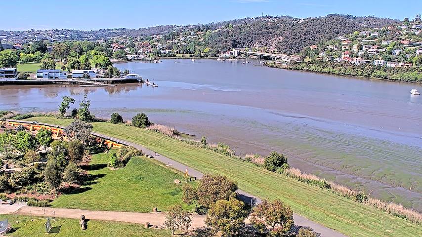 بث كاميرا مباشر من Tamar Estuary في Launceston, Tasmania