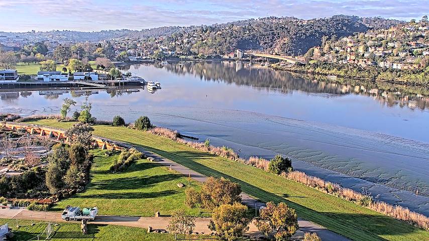 Kanal s kamerom uživo iz Tamar Estuary u Launceston, Tasmania