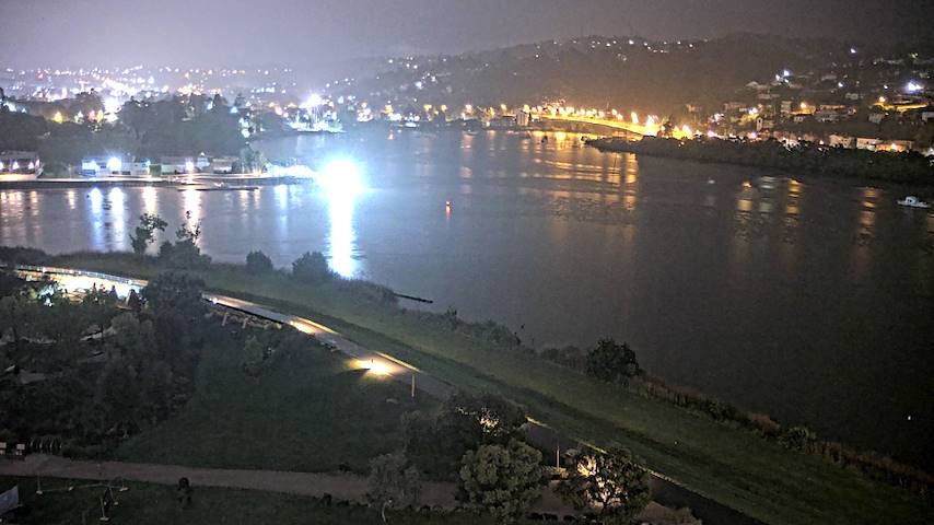 Live kamerakanal fra Tamar Estuary i Launceston, Tasmania