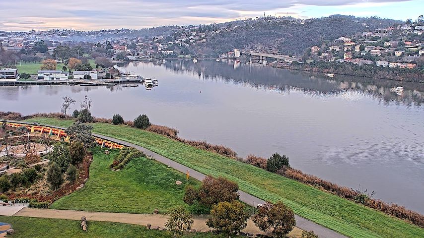 Canal de cameră live de la Tamar Estuary în Launceston, Tasmania