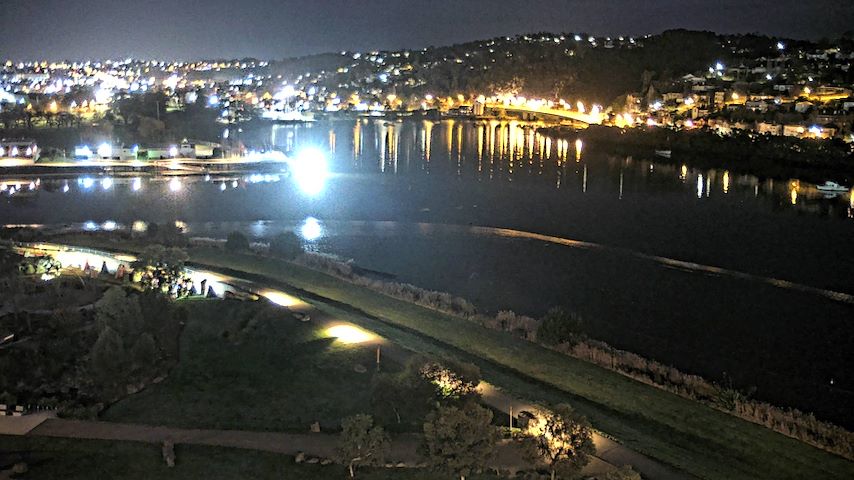 Canal de càmera en directe de Tamar Estuary a Launceston, Tasmania