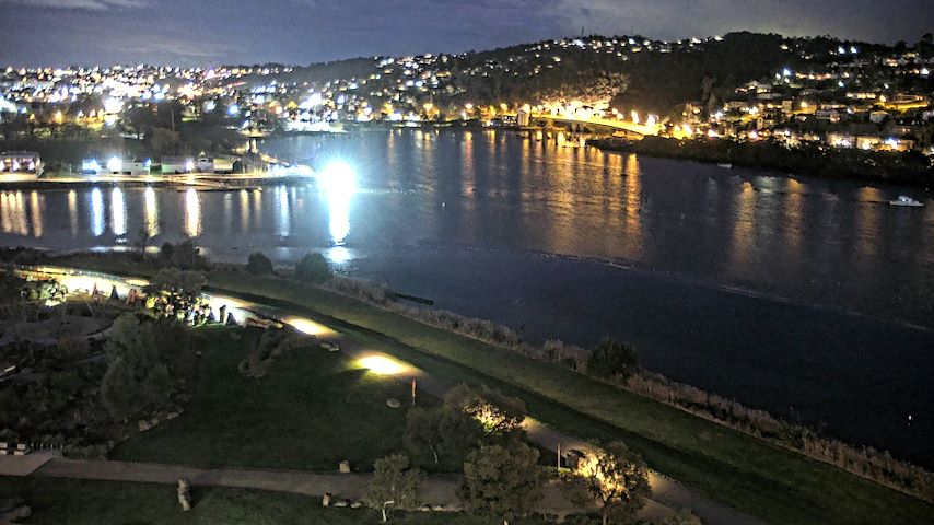 Saluran kamera langsung dari Tamar Estuary di Launceston, Tasmania