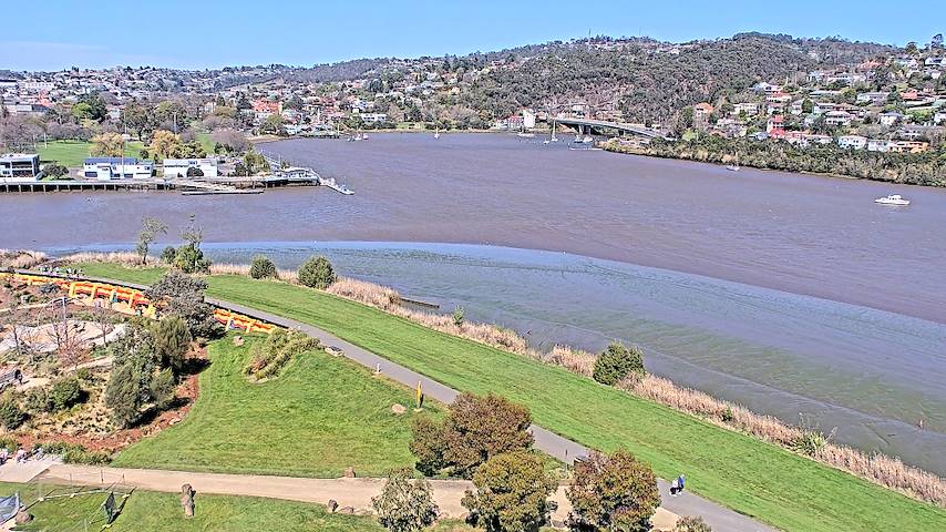Saluran kamera langsung dari Tamar Estuary di Launceston, Tasmania