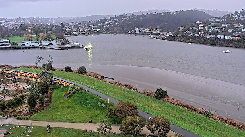 Canale telecamera in diretta da Tamar Estuary a Launceston, Tasmania