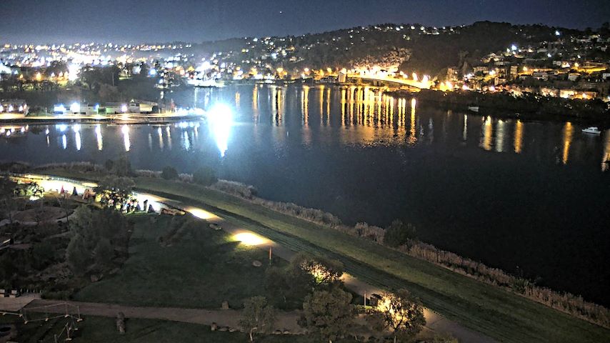 Launceston, Tasmania में Tamar Estuary से लाइव कैमरा चैनल
