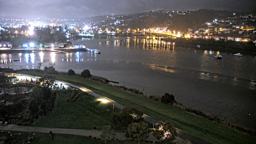 Živý kamerový kanál z Tamar Estuary v Launceston, Tasmania