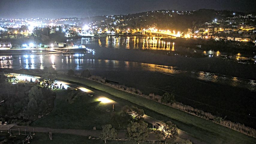 Tamar Estuary'dan Launceston, Tasmania'e canlı kamera kanalı