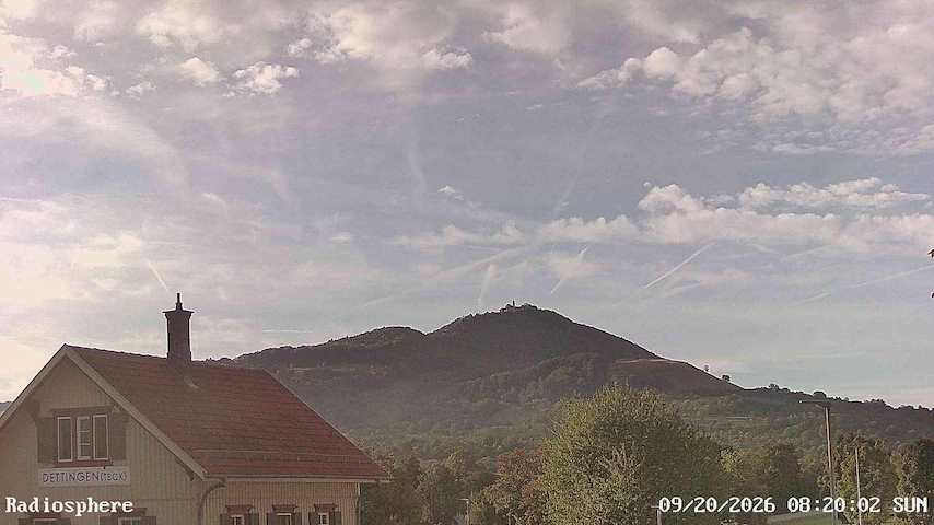 Live camera feed from RADiOSPHERE-BURG TECK in Burg Teck in Owen