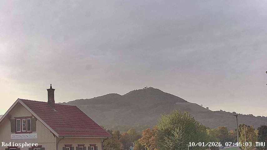 Live camera feed from RADiOSPHERE-BURG TECK in Burg Teck in Owen