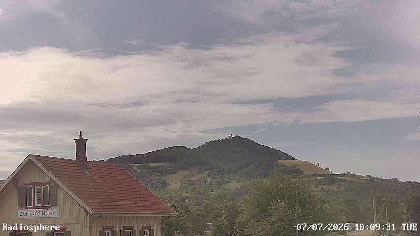 Live camera feed from RADiOSPHERE-BURG TECK in Burg Teck in Owen