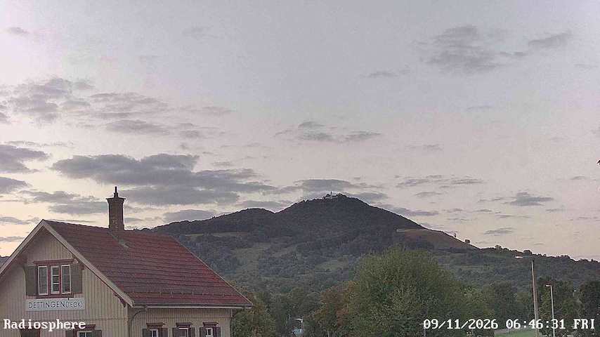 Live camera feed from RADiOSPHERE-BURG TECK in Burg Teck in Owen