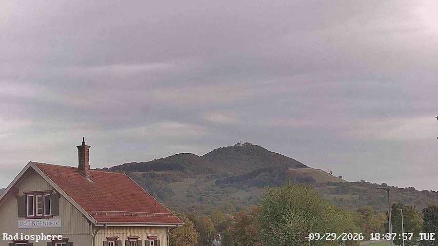 Live camera feed from RADiOSPHERE-BURG TECK in Burg Teck in Owen