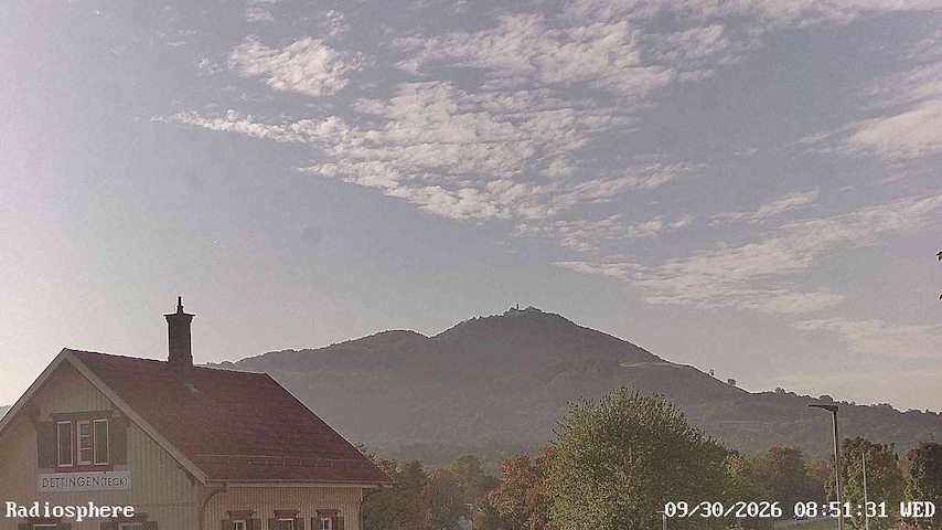 Live camera feed from RADiOSPHERE-BURG TECK in Burg Teck in Owen
