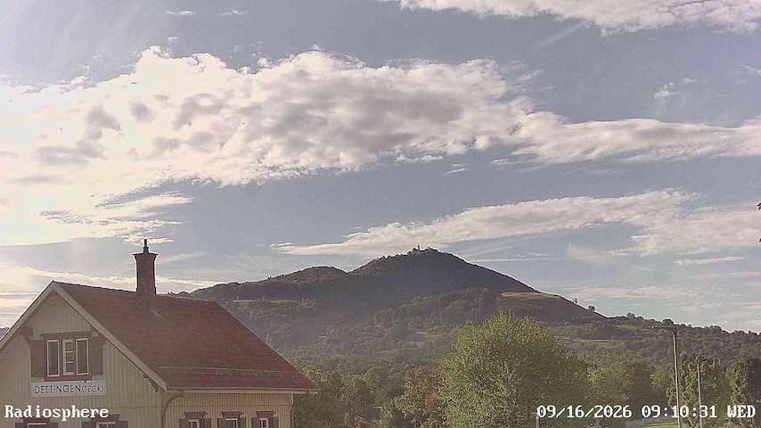 Live camera feed from RADiOSPHERE-BURG TECK in Burg Teck in Owen
