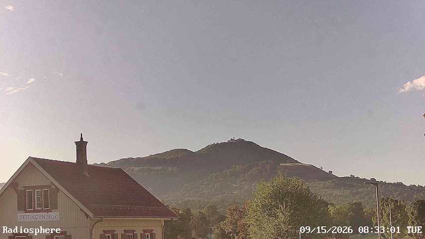 Live camera feed from RADiOSPHERE-BURG TECK in Burg Teck in Owen