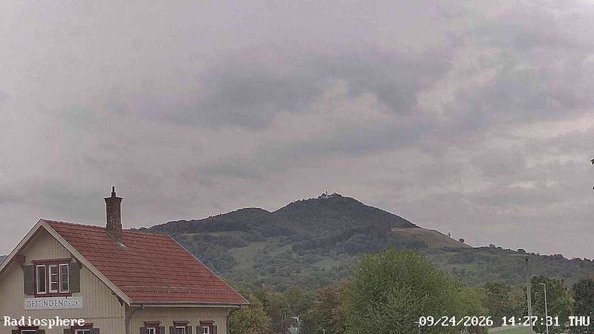 Live camera feed from RADiOSPHERE-BURG TECK in Burg Teck in Owen