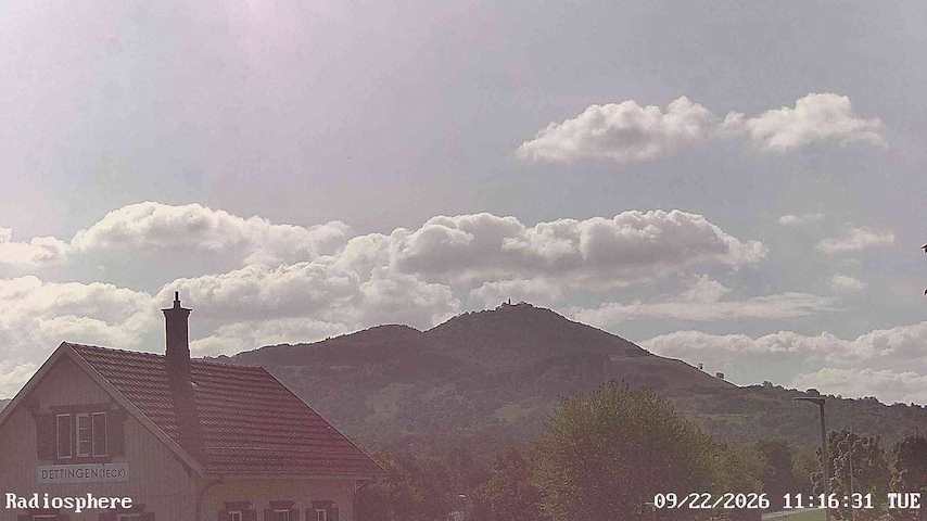 Live camera feed from RADiOSPHERE-BURG TECK in Burg Teck in Owen
