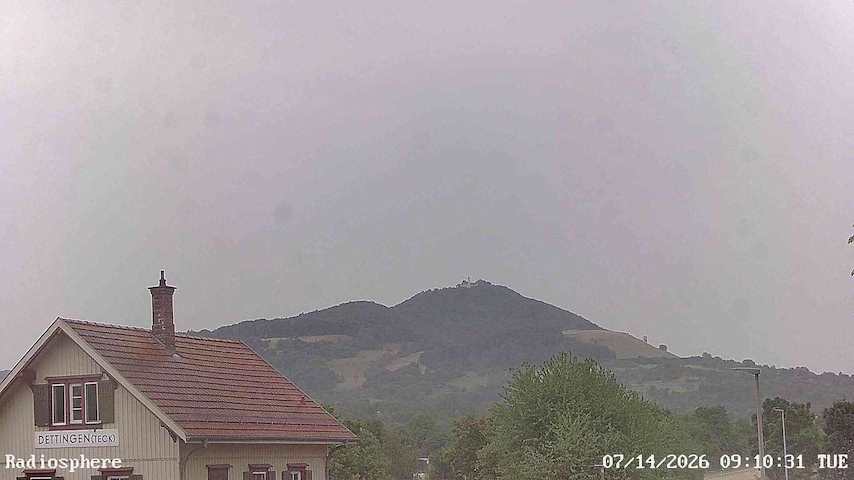 Live camera feed from RADiOSPHERE-BURG TECK in Burg Teck in Owen