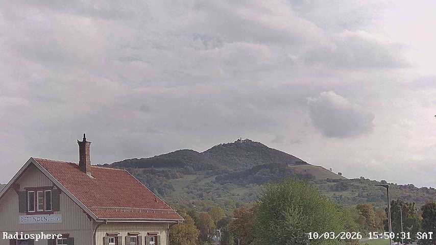 Live camera feed from RADiOSPHERE-BURG TECK in Burg Teck in Owen