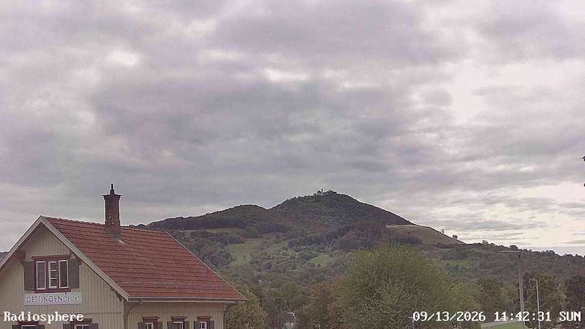 Live camera feed from RADiOSPHERE-BURG TECK in Burg Teck in Owen