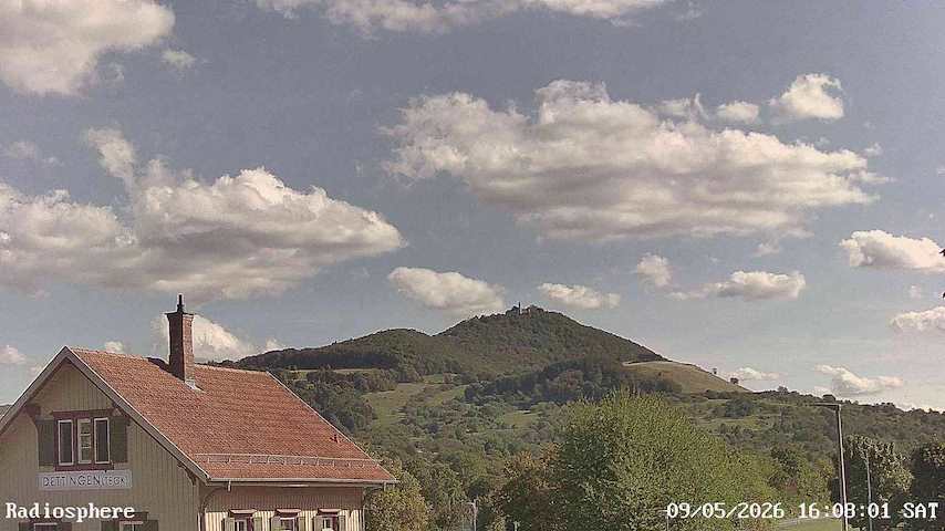 Live camera feed from RADiOSPHERE-BURG TECK in Burg Teck in Owen
