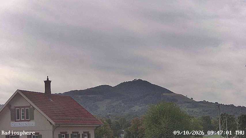 Live camera feed from RADiOSPHERE-BURG TECK in Burg Teck in Owen