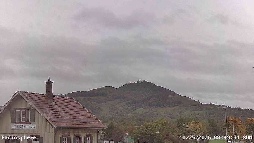 Live camera feed from RADiOSPHERE-BURG TECK in Burg Teck in Owen