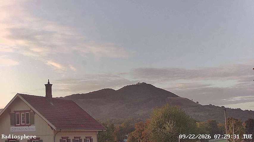 Live camera feed from RADiOSPHERE-BURG TECK in Burg Teck in Owen