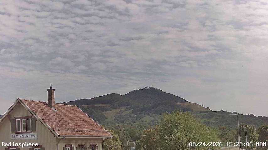 Live camera feed from RADiOSPHERE-BURG TECK in Burg Teck in Owen
