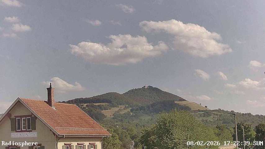 Live camera feed from RADiOSPHERE-BURG TECK in Burg Teck in Owen