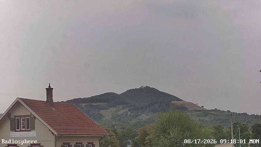 Live camera feed from RADiOSPHERE-BURG TECK in Burg Teck in Owen